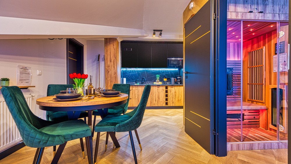 Meblowanie apartamentu - apartament z sauną