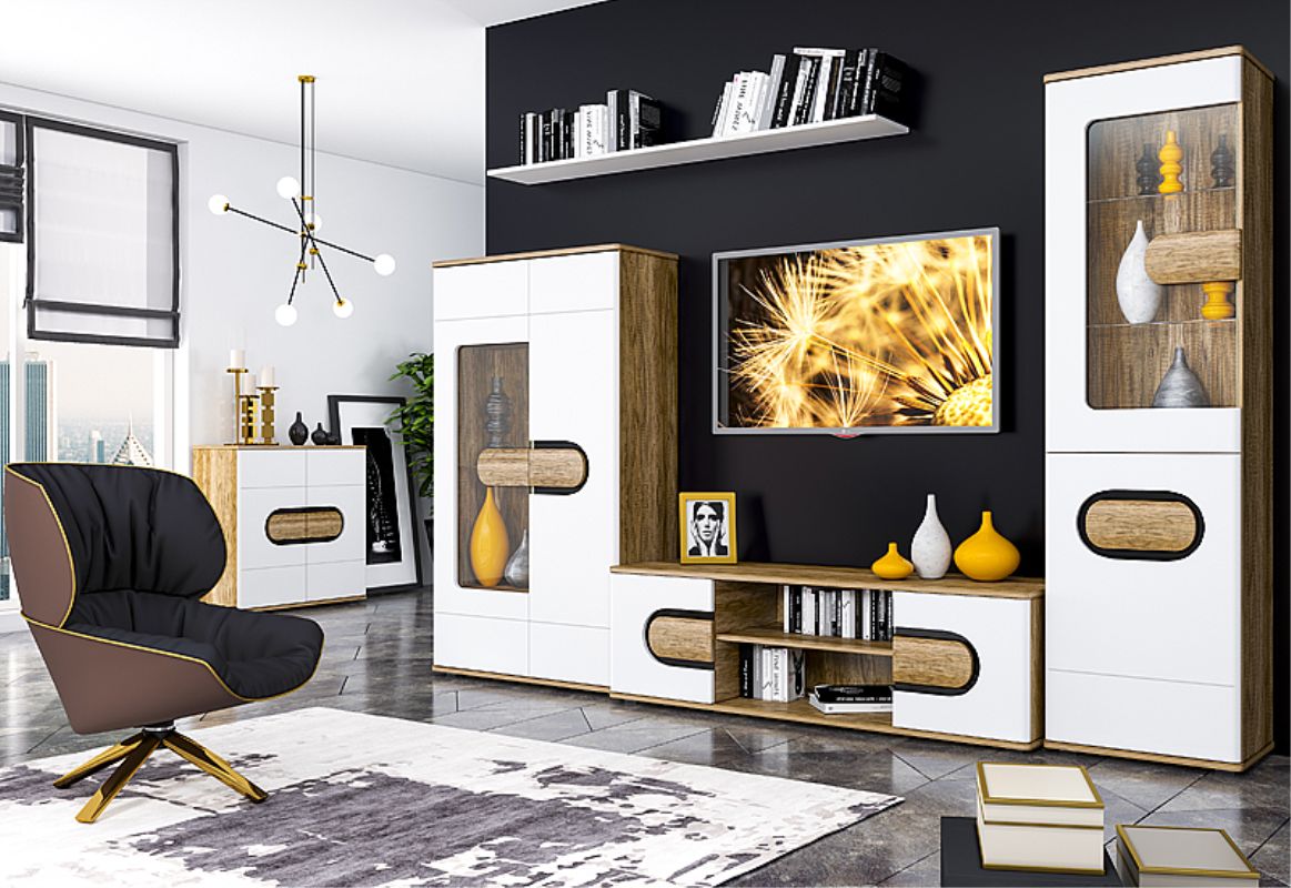 RODAN dąb craft złoty / biały